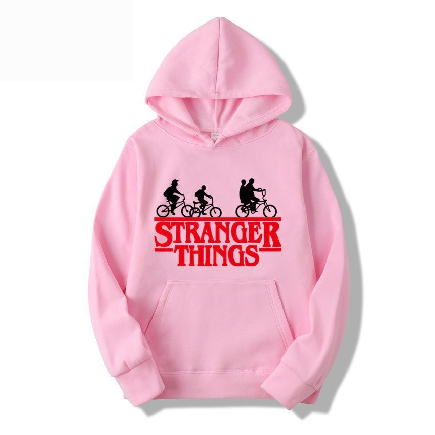 Women's hooded sweatshirt with creative Stranger Things design Lisslune