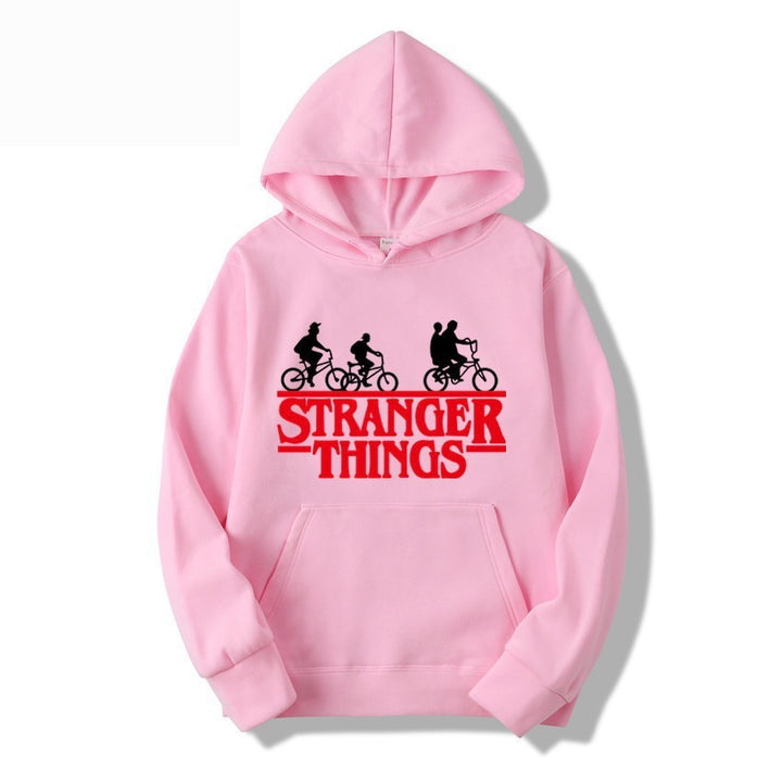 Women's hooded sweatshirt with creative Stranger Things design Lisslune