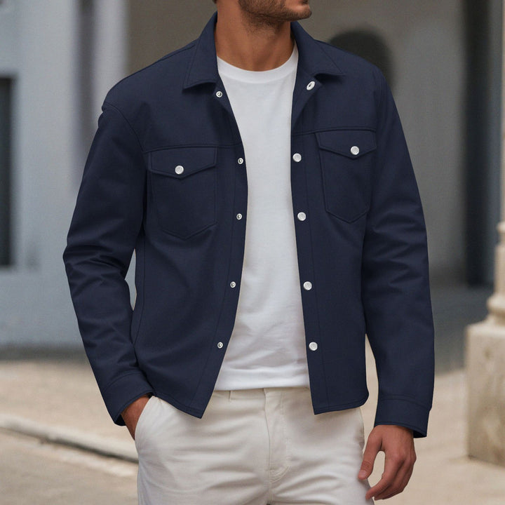 Men's fashionable shirt jacket with practical breast pockets and modern cut Lisslune