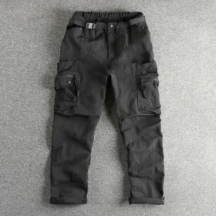 Men's Cargo Pants with multifunctional pockets and adjustable waistband Lisslune