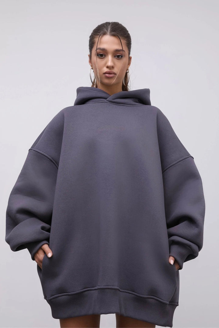 Women Oversized Hoodie with Casual Pockets and Trendy Design Lisslune