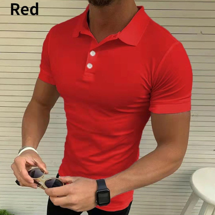 Men's polo shirt with figure-hugging slim fit and stylish collar Lisslune