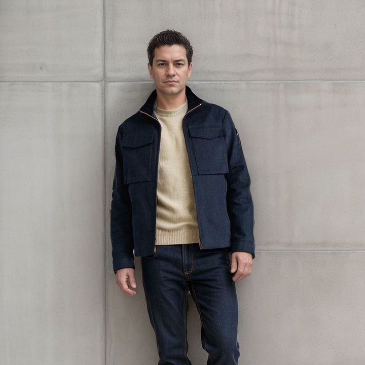Men's utility jacket with practical pockets and modern design Lisslune