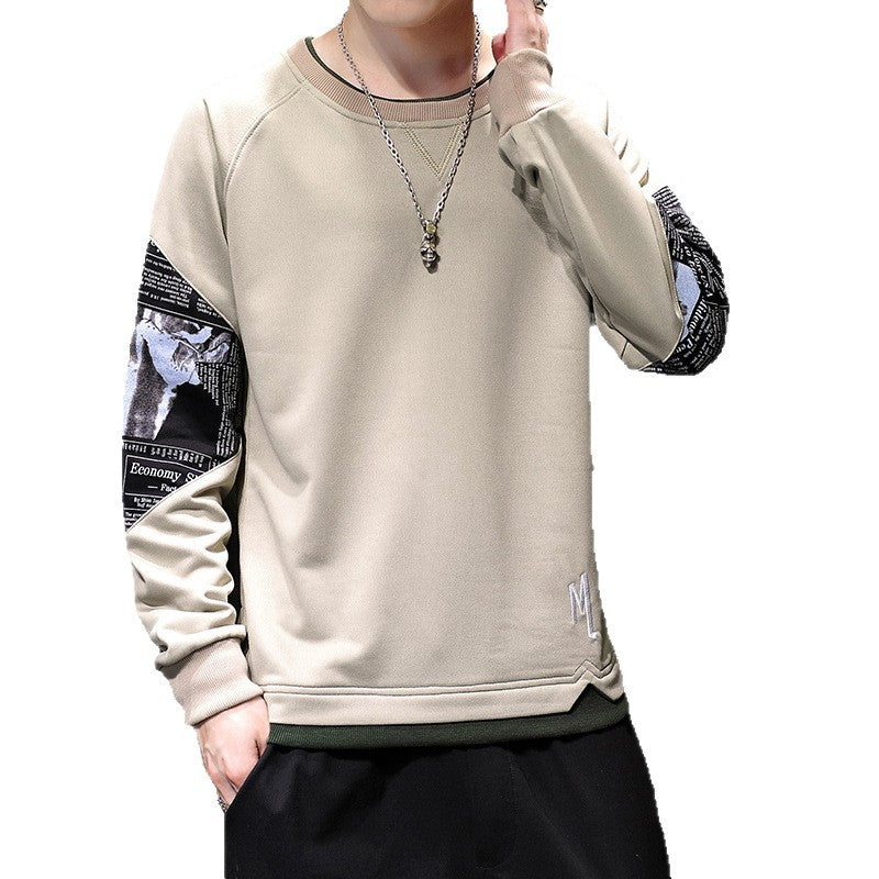 Men's fashionable sweatshirt with unique print details Lisslune