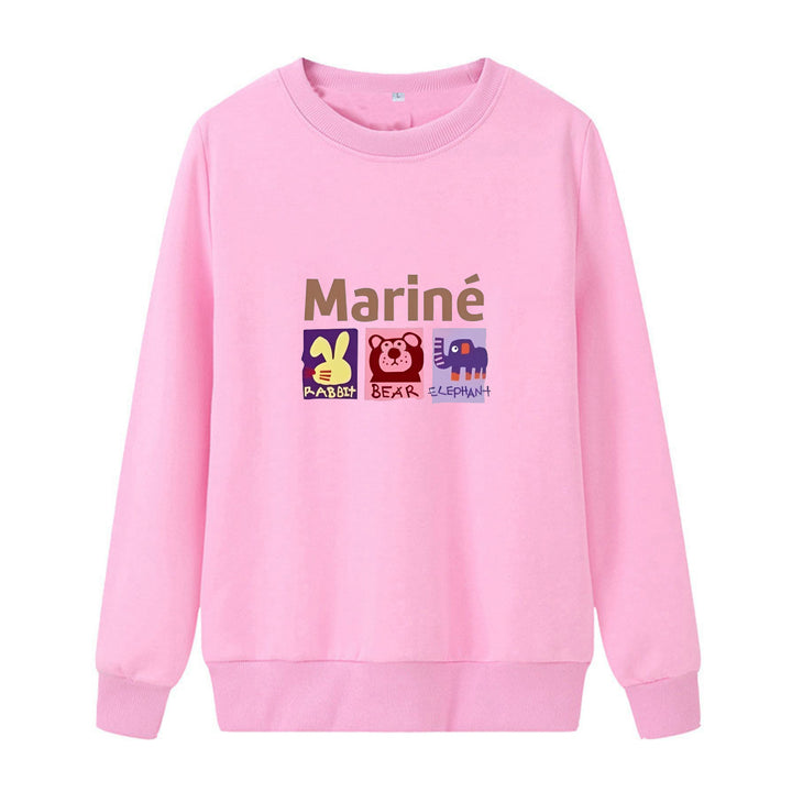 Women's cozy sweatshirt with animal motifs Lisslune