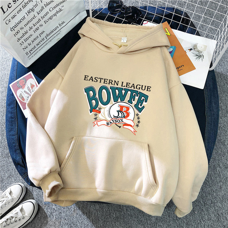 Women's sporty hoodie with trendy graphic print Lisslune