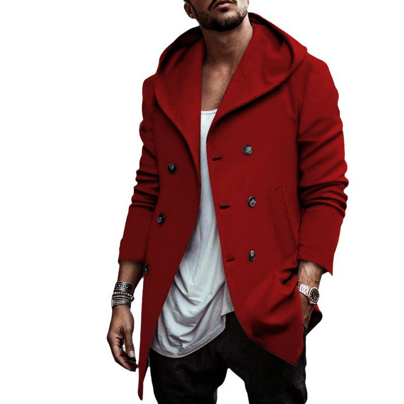 Men's fashionable transitional jacket with hood and elegant details Lisslune