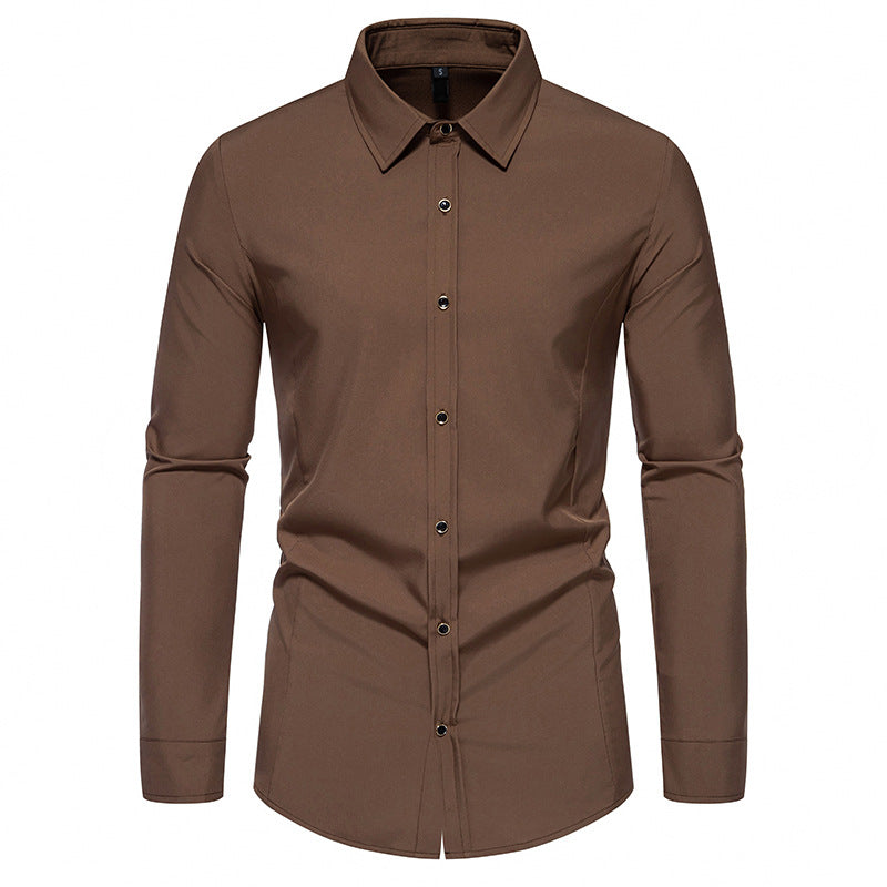 Men's fashionable long-sleeve shirt with elegant cut Lisslune