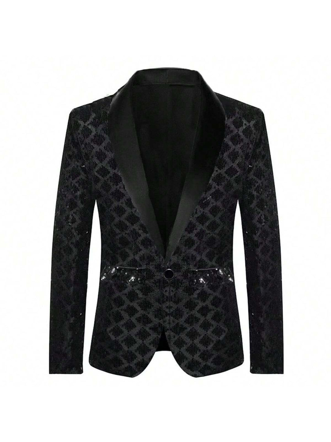 Men's Glamorous Sequin Blazer Lisslune
