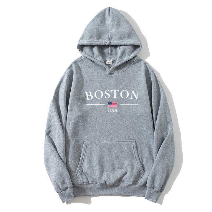 Women's hoodie with Boston print Lisslune