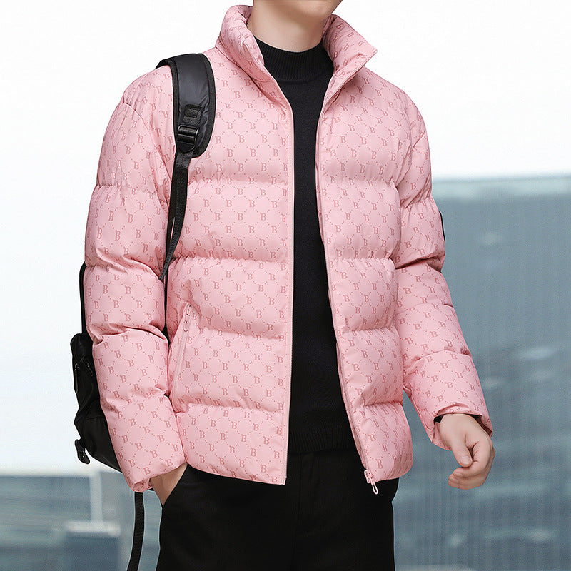 Men's stylish down jacket with graphic pattern Lisslune
