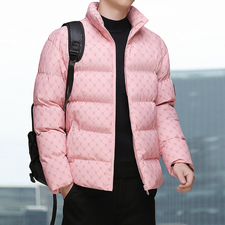 Men's stylish down jacket with graphic pattern Lisslune