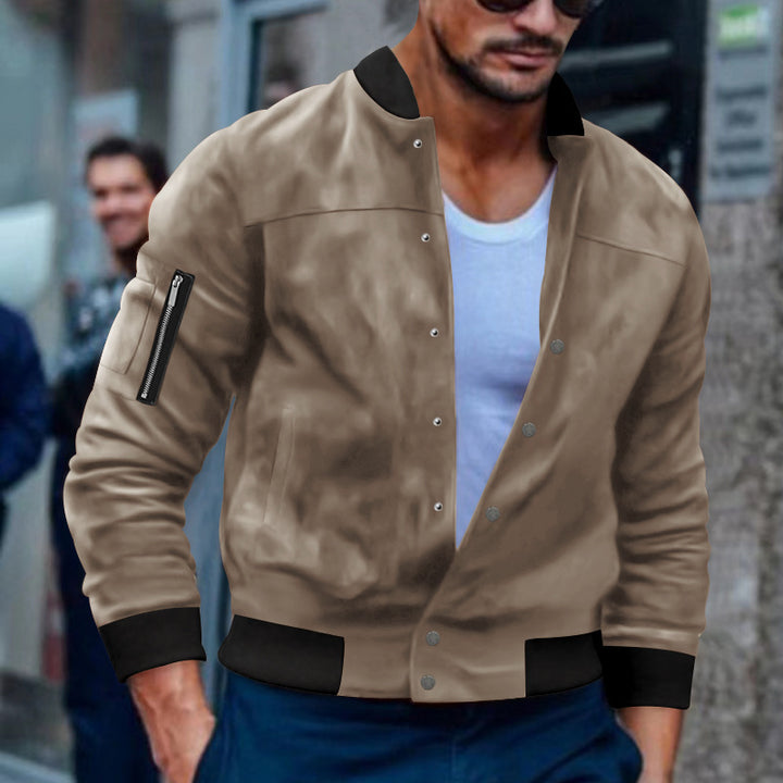 Men's bomber jacket with practical zip pockets Lisslune