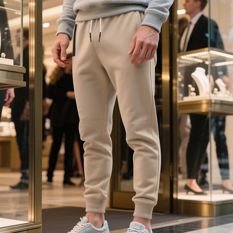 Men's sporty jogging pants with elastic waistband and practical pockets Lisslune