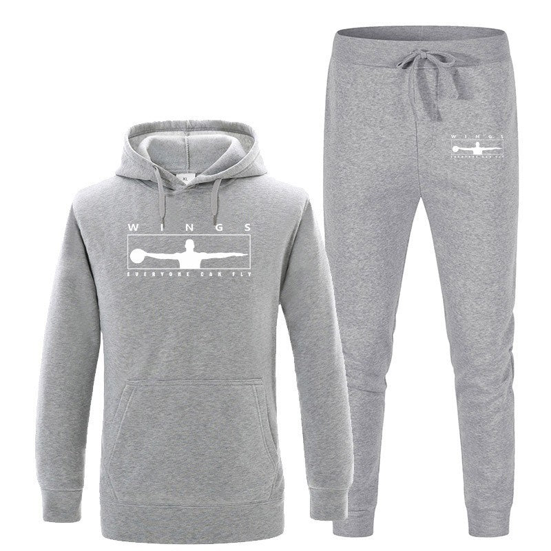 Women's jogging suit with modern logo and comfortable kangaroo pockets Lisslune