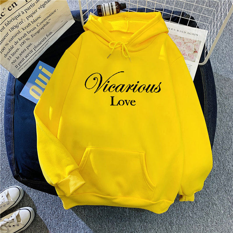 Women's hoodie with artistic lettering Lisslune