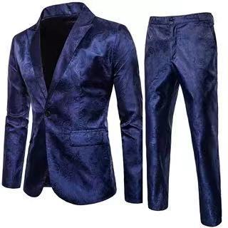 Men's elegant suit set with luxurious pattern Lisslune