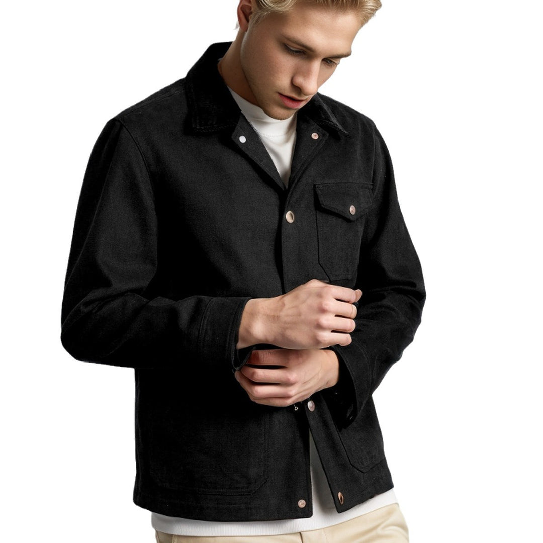 Men's casual cotton jacket in worker style Lisslune