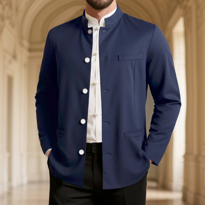 Men's stylish stand-collar blazer Lisslune