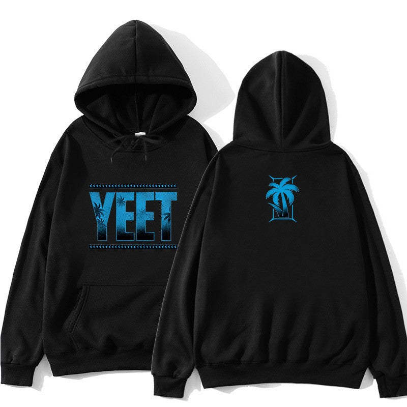 Women's Hoodie with Creative Palm Design Lisslune