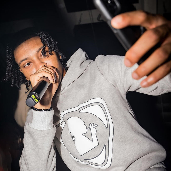Men's hoodie with reflective logo Lisslune