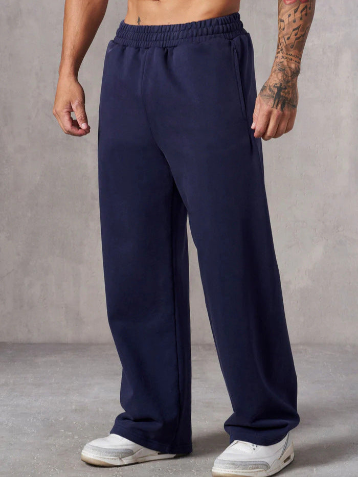 Men's Baggy Jogging Pants with Elastic Waistband and Side Pockets Lisslune