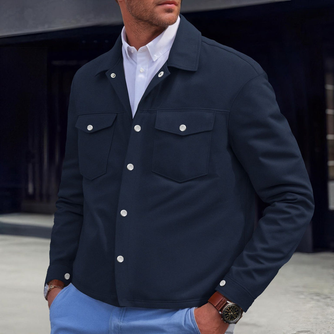 Men's fashionable shirt jacket with practical breast pockets and modern cut Lisslune
