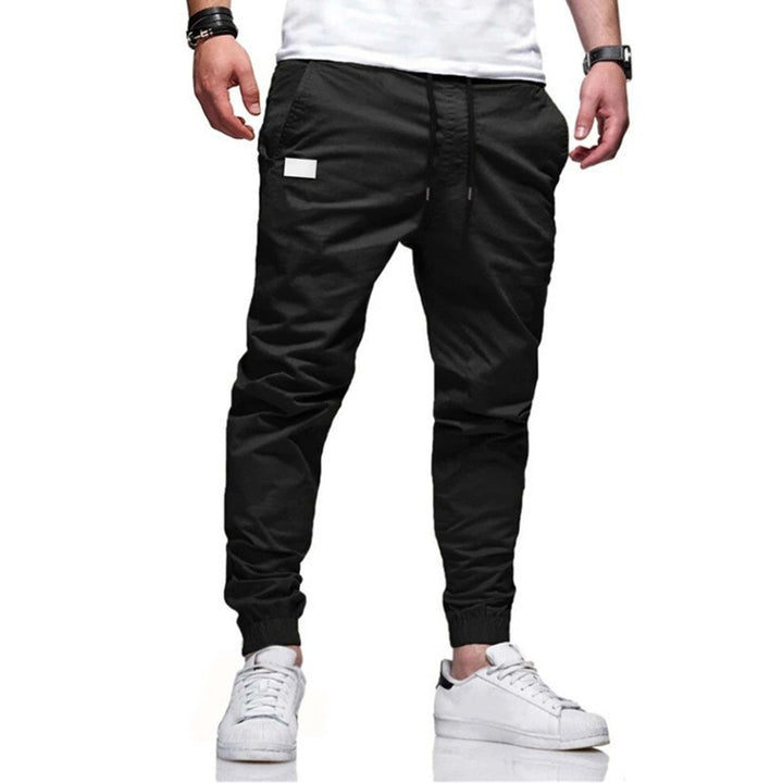 Men's casual joggers with elastic waistband and practical side pockets Lisslune