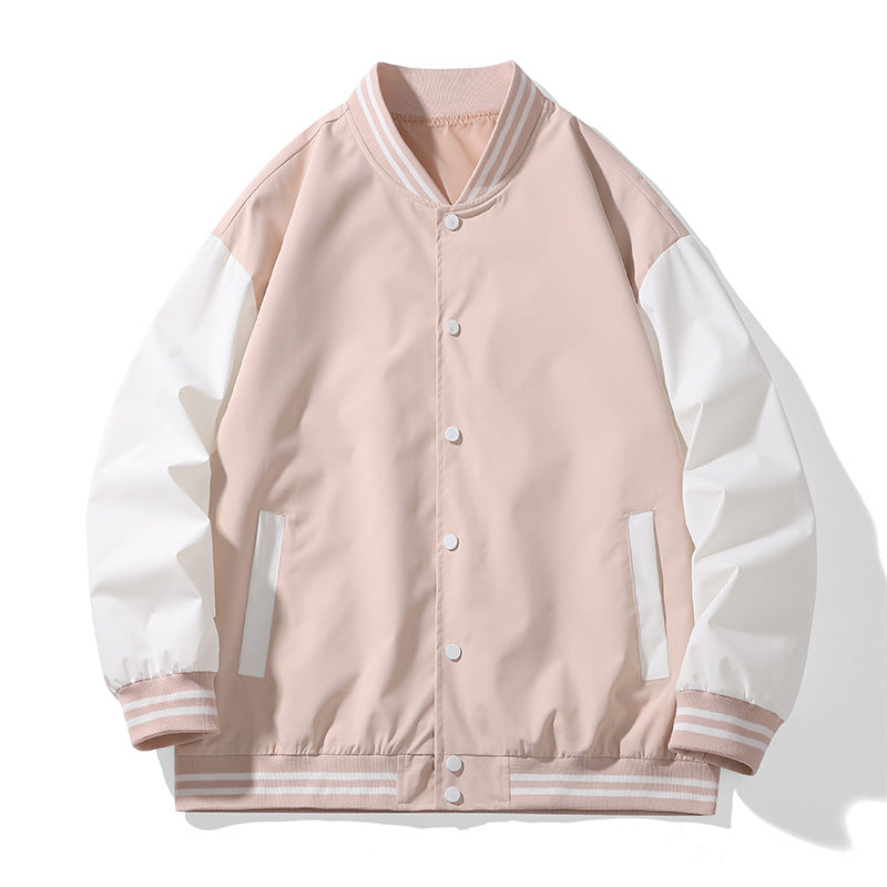 Men's classic college jacket with contrasting sleeves Lisslune