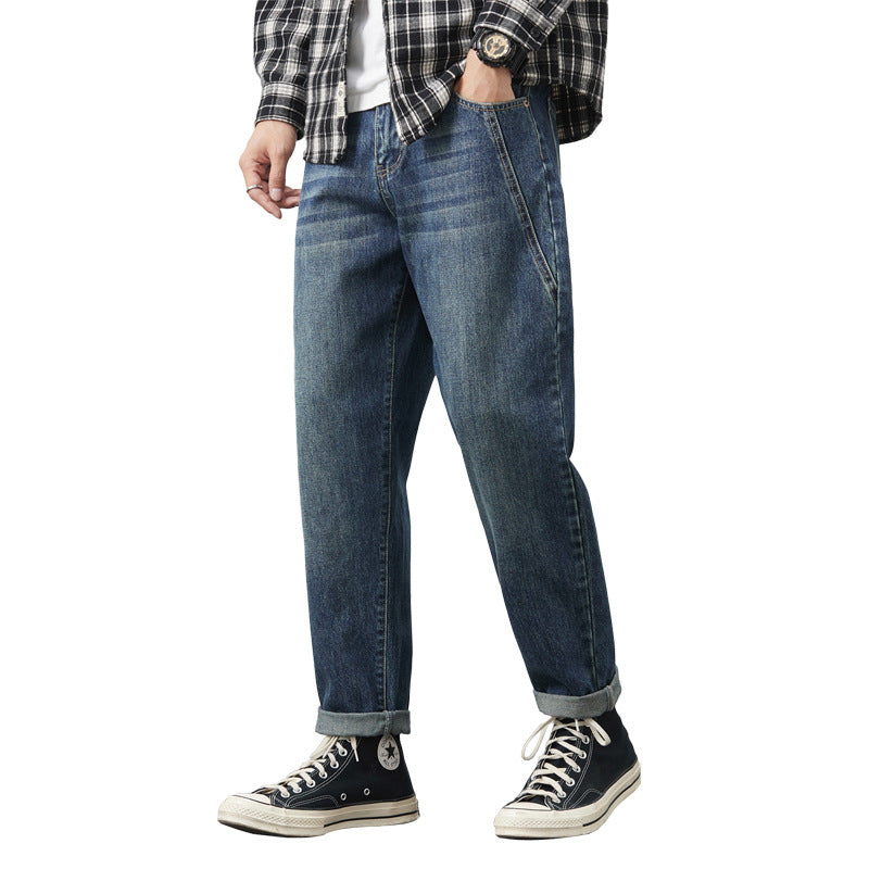 Men's casual Relaxed Fit jeans in vintage look Lisslune