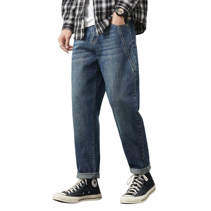 Men's casual Relaxed Fit jeans in vintage look Lisslune