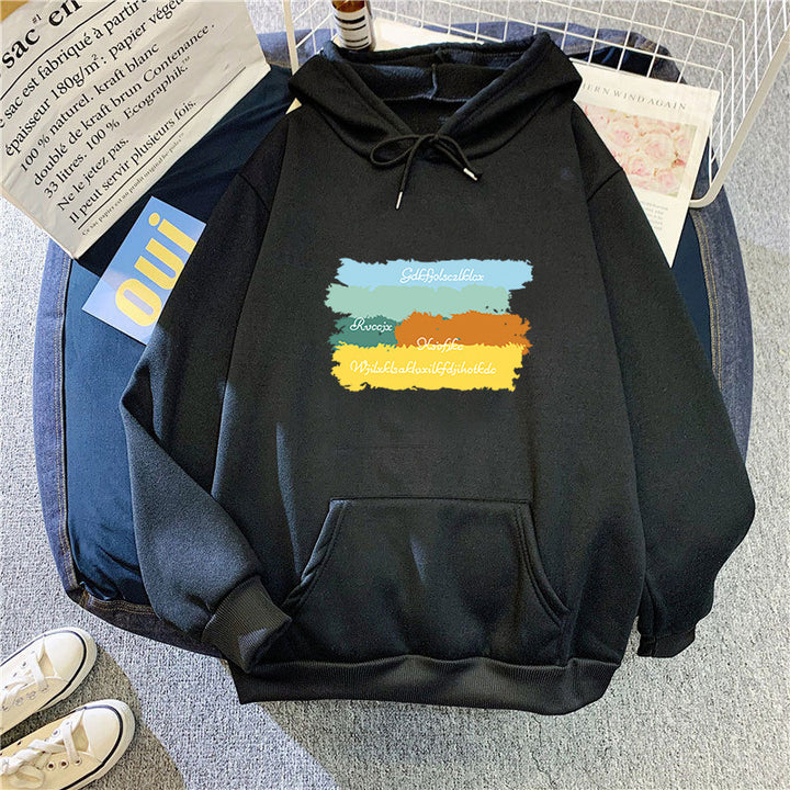 Women's casual hoodie with creative graphic design Lisslune