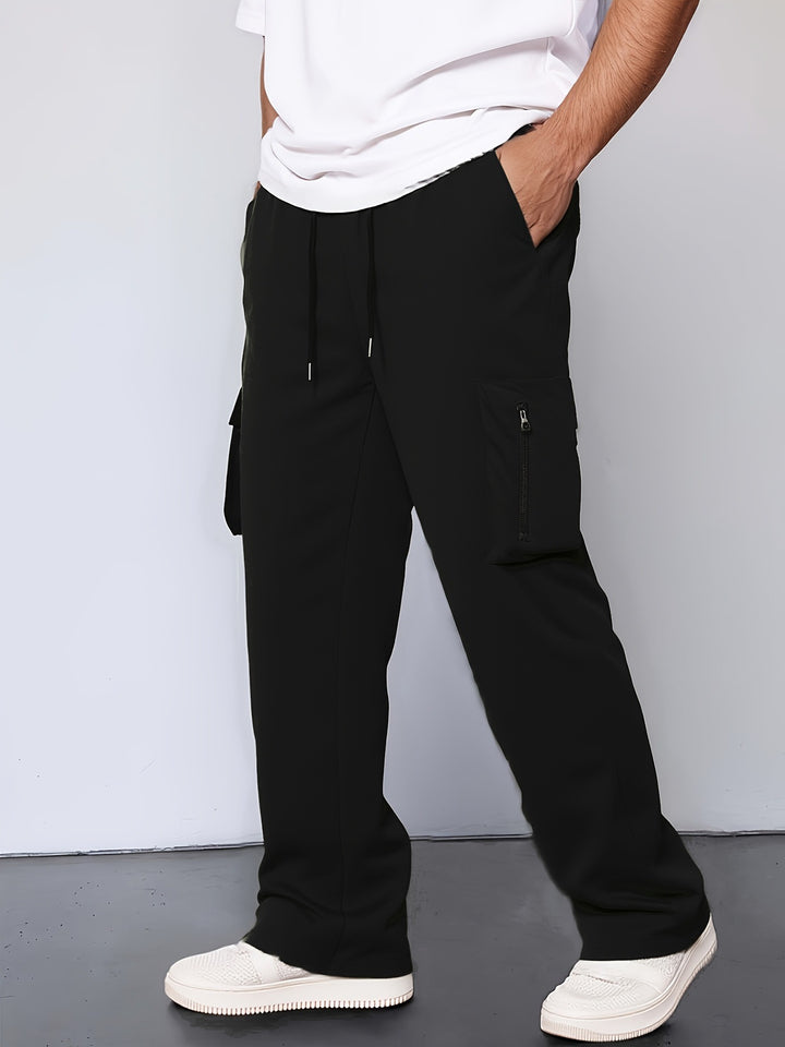 Men's cargo pants with functional pockets and adjustable waistband Lisslune