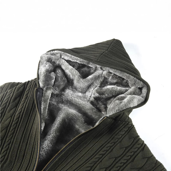 Men's cardigan with hood and lining material Lisslune