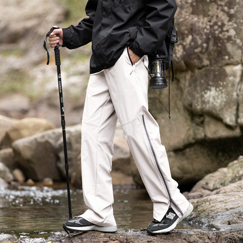 Men's Technical Sports Pants with Elastic Waistband and Practical Pockets Lisslune