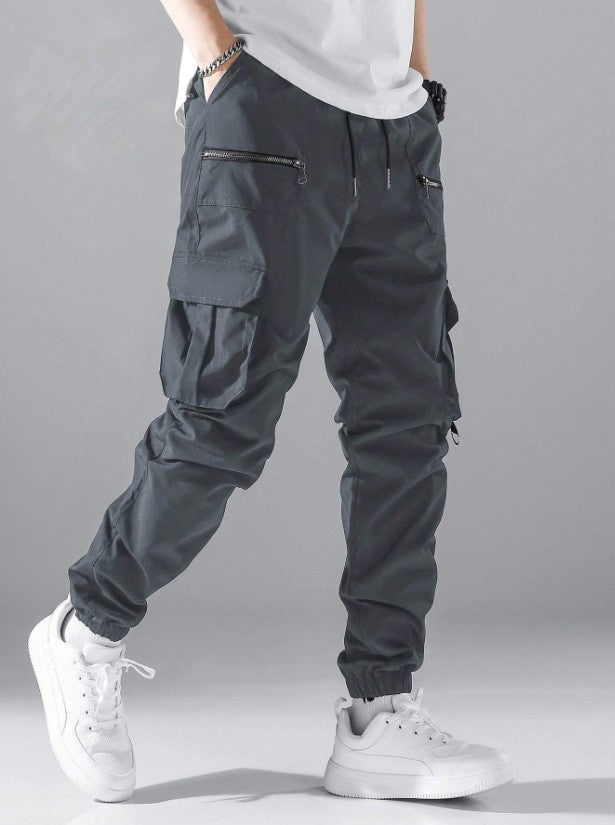Men's stylish cargo jogger pants with practical pocket design Lisslune