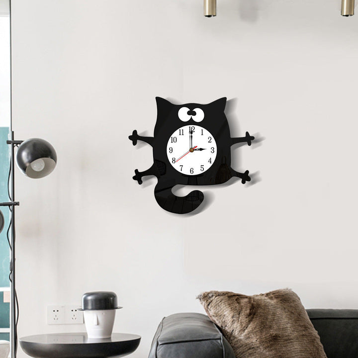 Lisslune | Silent Cat Wall Decoration Clock for Children's Room