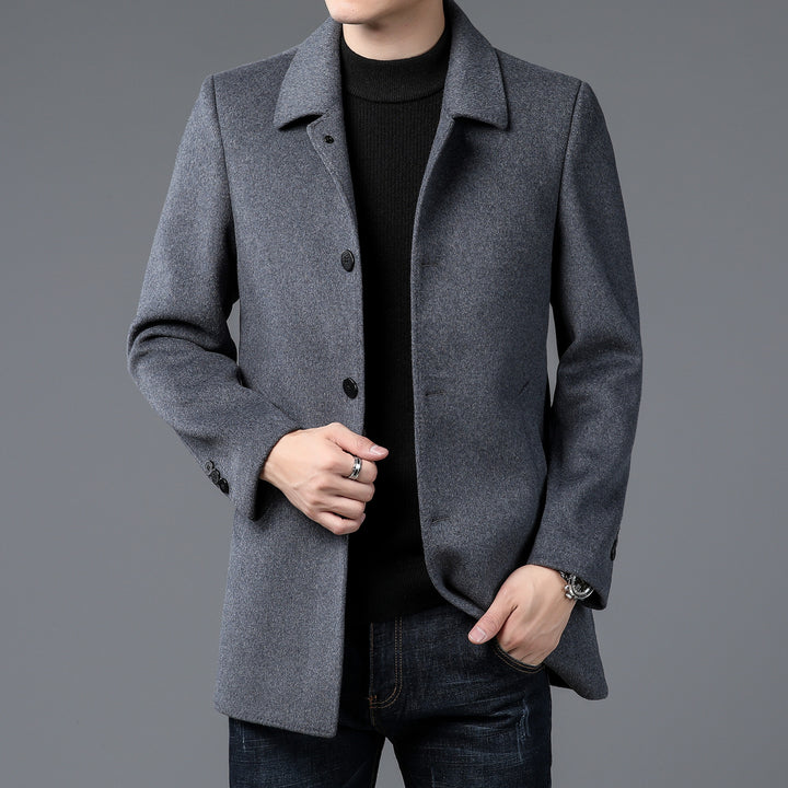 Men's Elegant and Timeless Wool Coat Lisslune