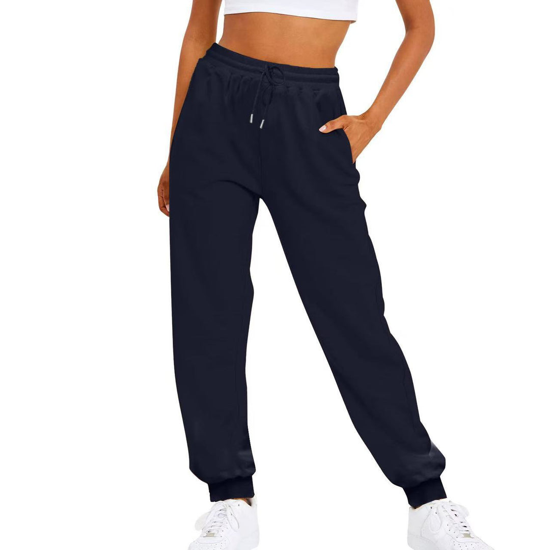 Women's comfortable jogging pants with elastic waistband and side pockets Lisslune