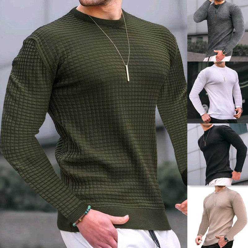 Men's long sleeve shirt with textured design Lisslune