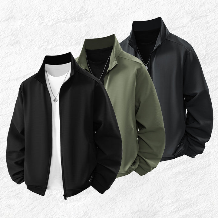 Men's Sports Jacket with Breathable Material and Modern Zipper Lisslune