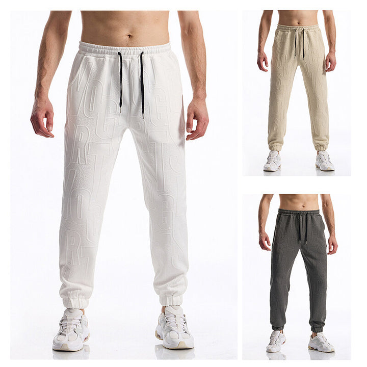 Men's sporty leisure pants with elastic waistband and side pockets Lisslune