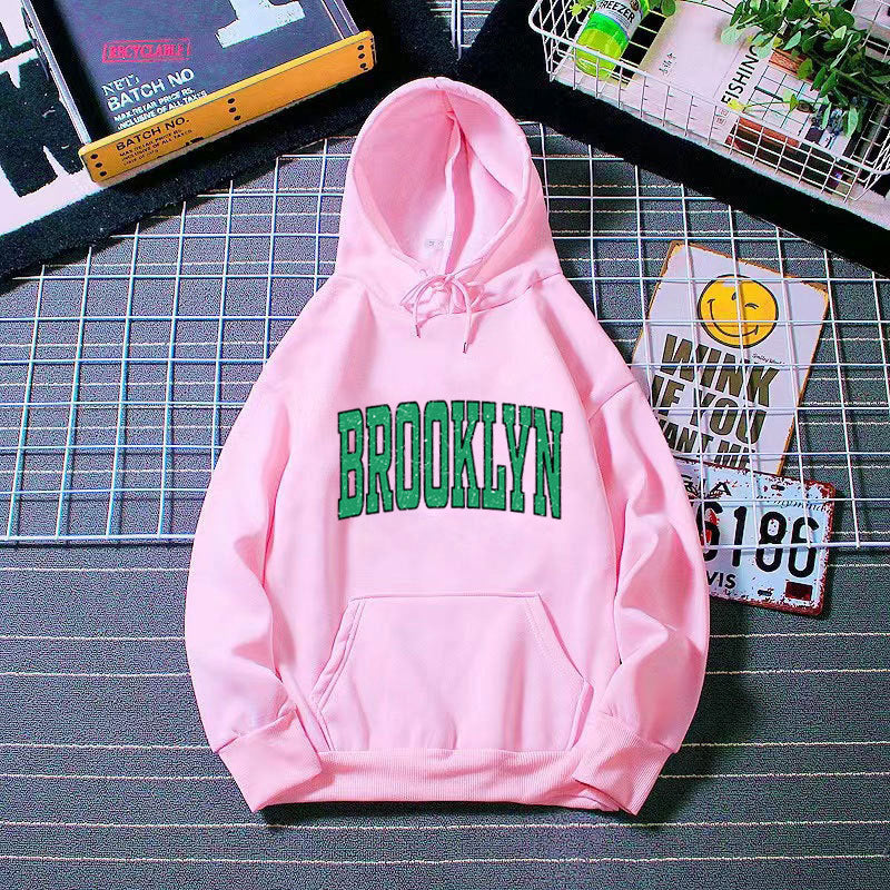 Women's Hoodie with Casual Brooklyn Print Lisslune