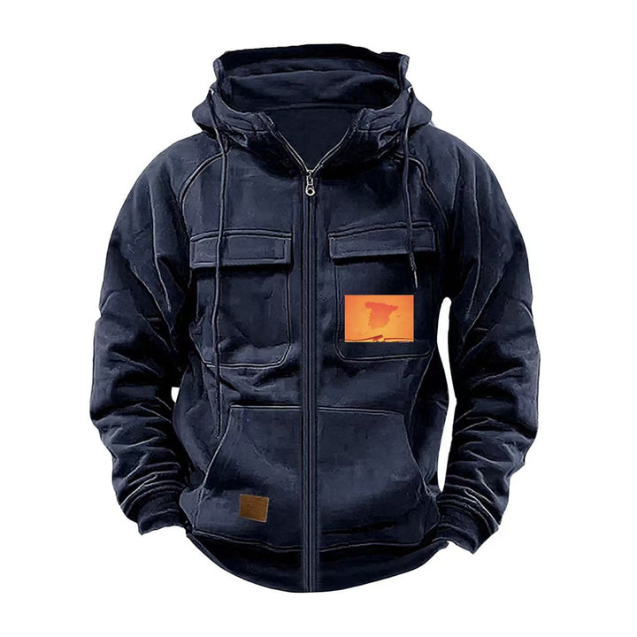 Men's multifunctional hoodie with practical pockets Lisslune