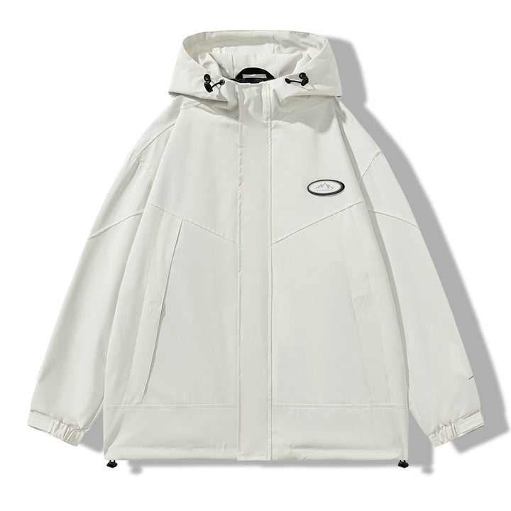 Men's Practical Weather Jacket with Adjustable Hood Design Lisslune