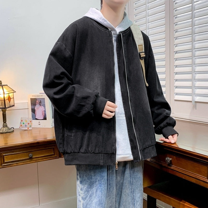 Men's relaxed cotton jacket in casual style Lisslune