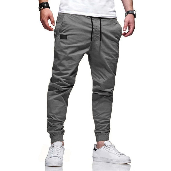 Men's casual joggers with elastic waistband and practical side pockets Lisslune