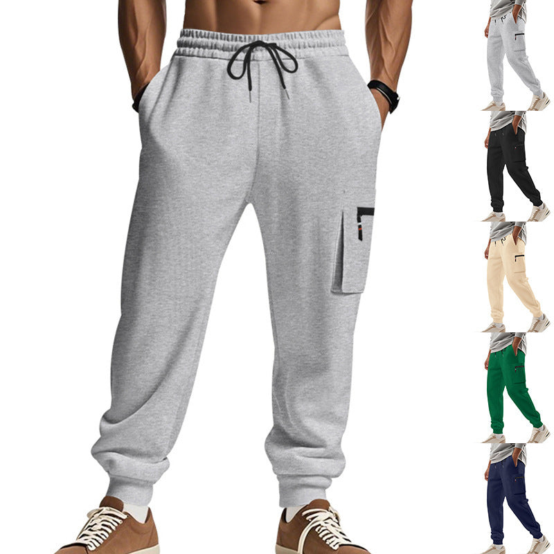 Men's sporty jogging trousers with practical side pockets and adjustable waistband Lisslune