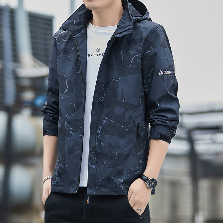 Men's Breathable Sports Jacket with Hood Lisslune