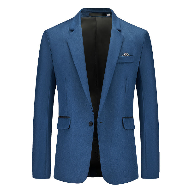 Men's Elegant Suit Blazer with Fine Structure and Modern Cut Lisslune